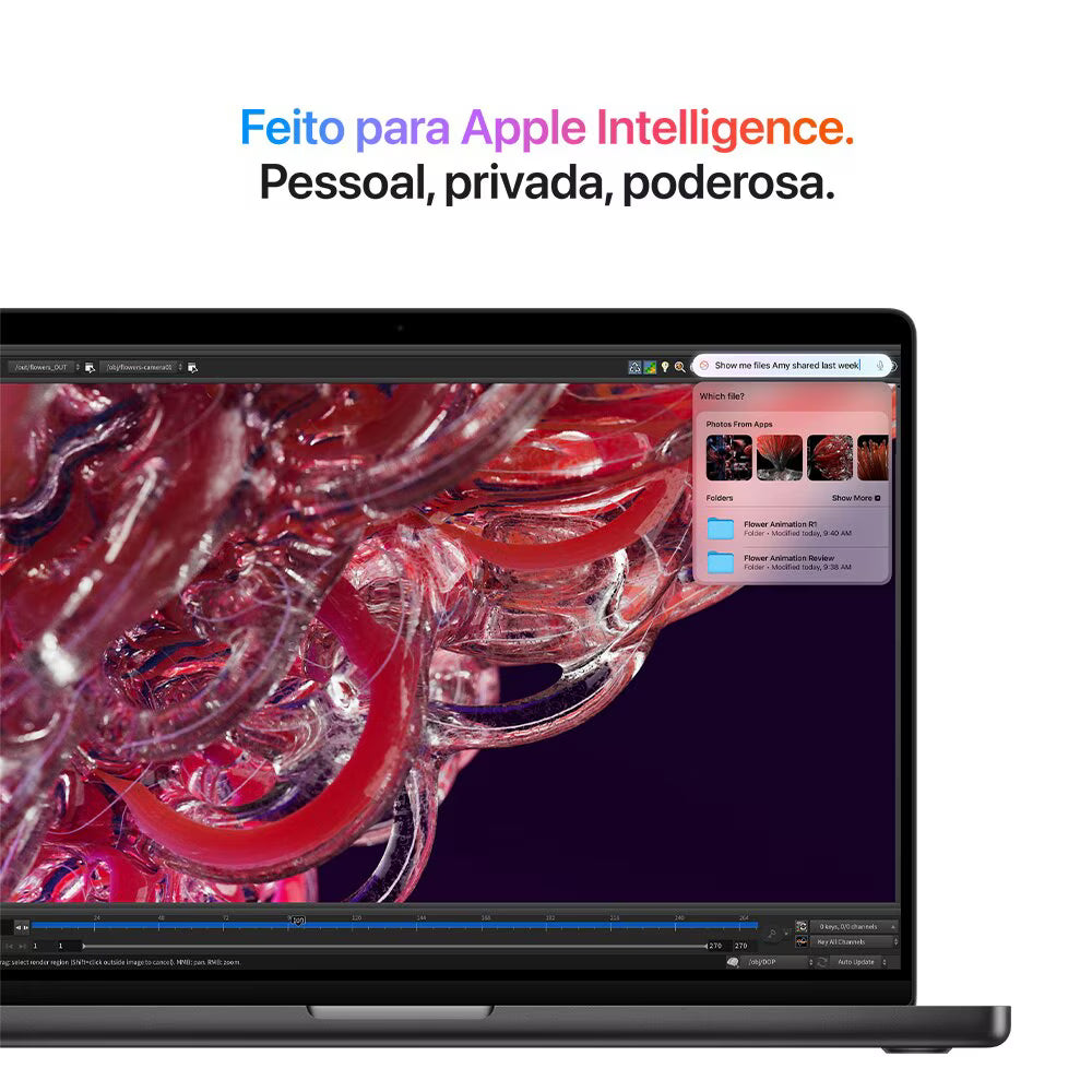MacBook Pro M4 de 16,2 Polegadas, M4 Pro - 48GB RAM, 512SSD - CPU de 14 núcleos e GPU de 20 núcleos