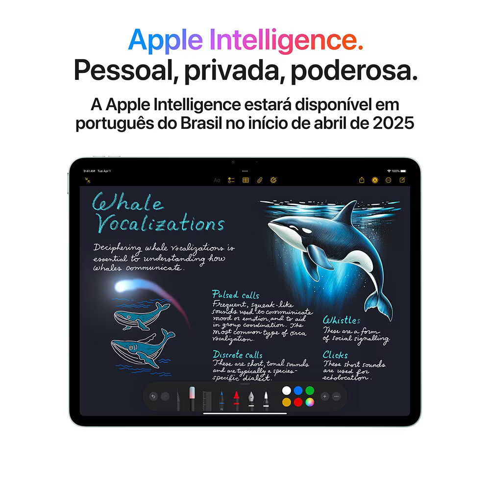Apple iPad Air de 11 polegadas, M3, 7ª geração, 128GB, Wi-Fi
