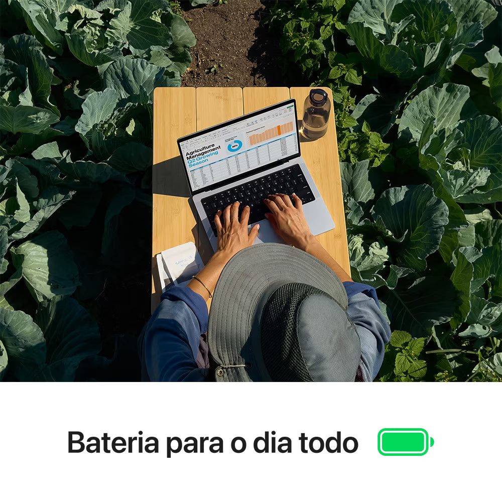 MacBook Pro M4 de 14,2 Polegadas  - 24GB RAM, 1TB SSD - CPU de 10 núcleos e GPU de 10 núcleos