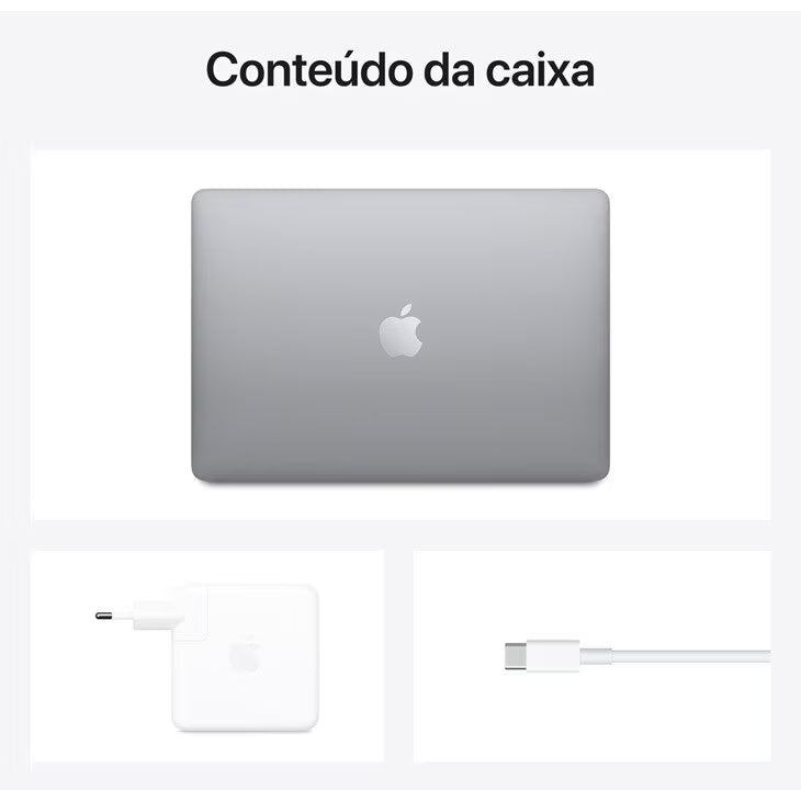 MacBook Air M1 de 13,3 Polegadas  - 8GB RAM, 256GB SSD - CPU de 8 núcleos e GPU de 7 núcleos
