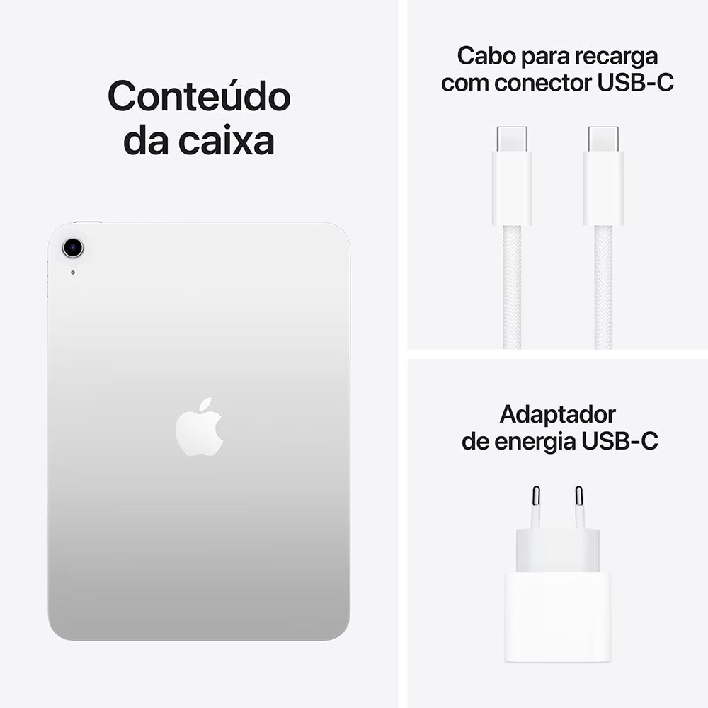 Tablet Apple iPad 11ª geração (chip A16) 128GB - Wi-Fi + Celular Tablet Apple iPad 11ª geração (chip A16) 128GB - Wi-Fi + Celular