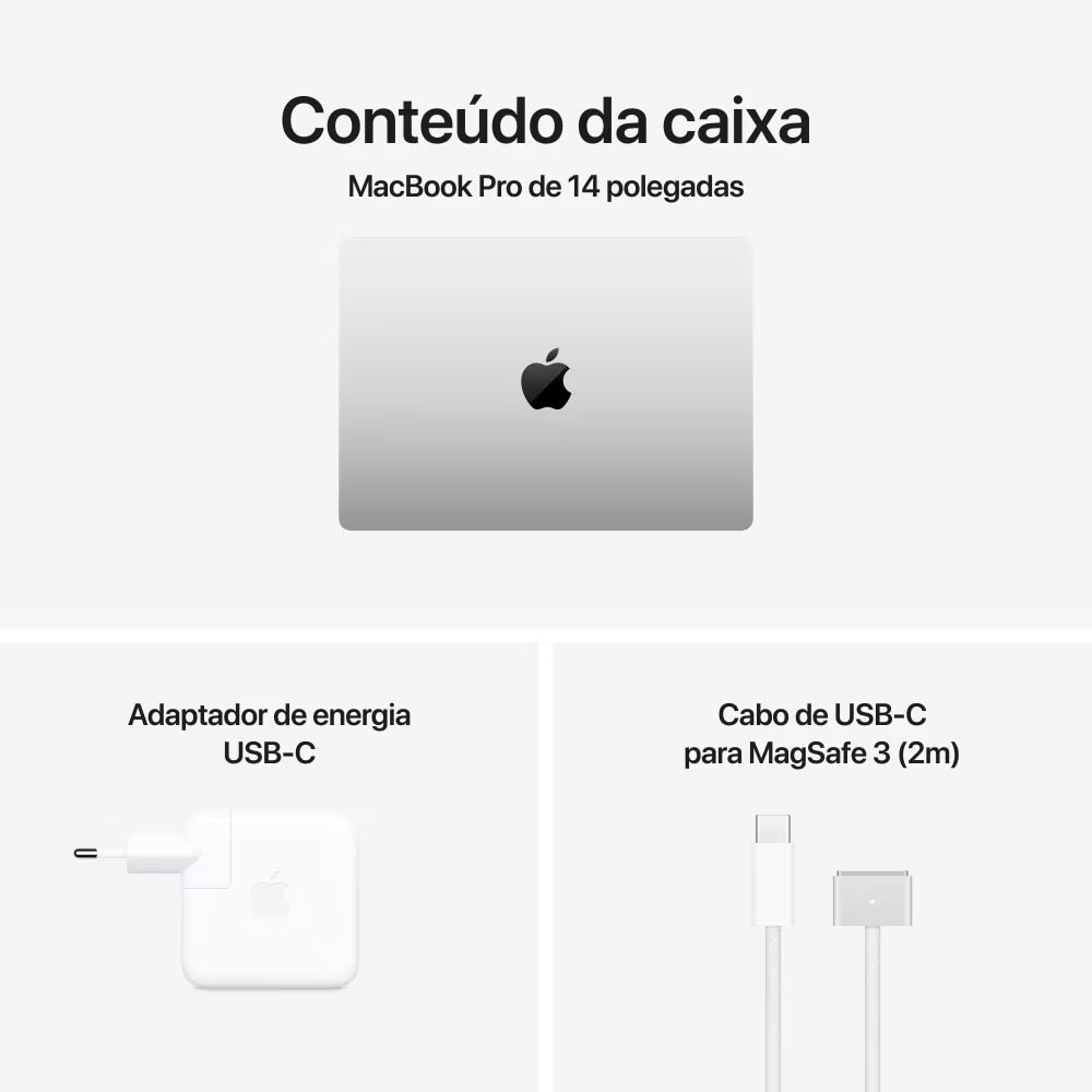 MacBook Pro M4 de 14,2 Polegadas, M4 Max - 36GB RAM, 1TB SSD - CPU de 14 núcleos e GPU de 32 núcleos