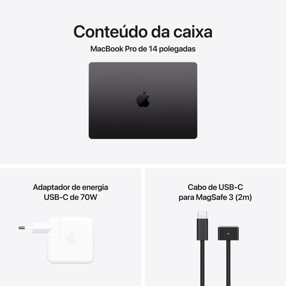MacBook Pro M5 de 14,2 Polegadas, M5 Pro  - 24GB RAM, 1TB SSD - CPU 15 núcleos e GPU 16 núcleos