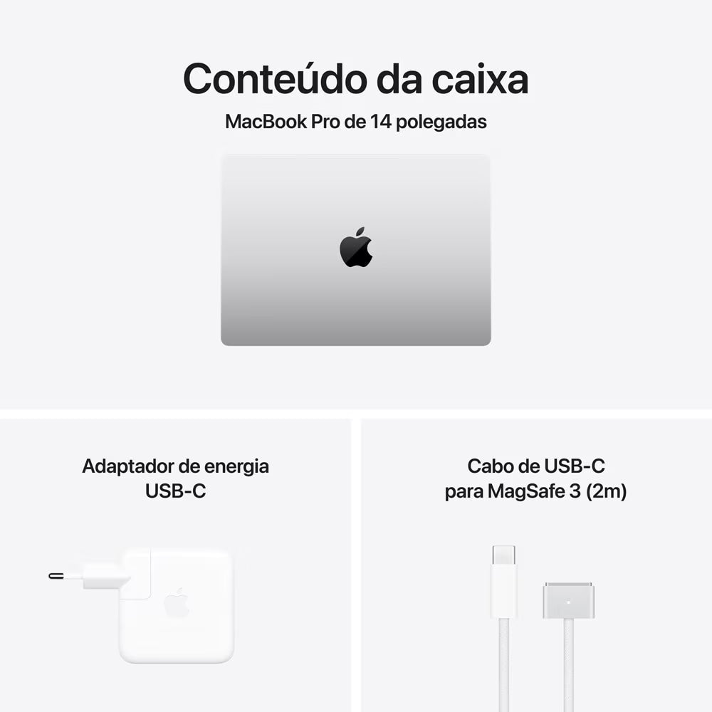 MacBook Pro M5 de 14,2 Polegadas  - 16GB RAM, 1TB SSD - CPU de 10 núcleos e GPU de 10 núcleos