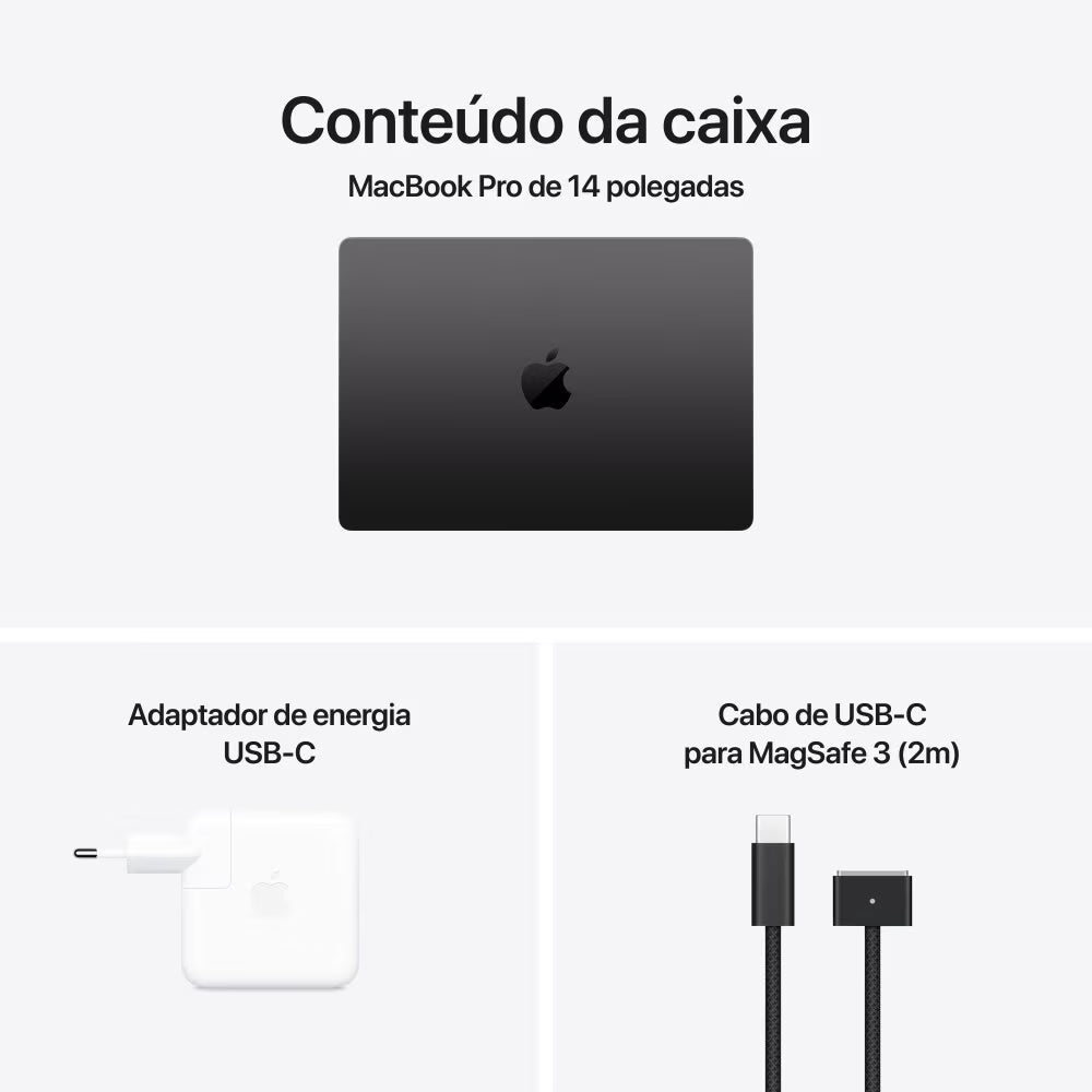 MacBook Pro M4 de 16,2 Polegadas, M4 Max - 48GB RAM, 1TB SSD - CPU de 16 núcleos e GPU de 40 núcleos