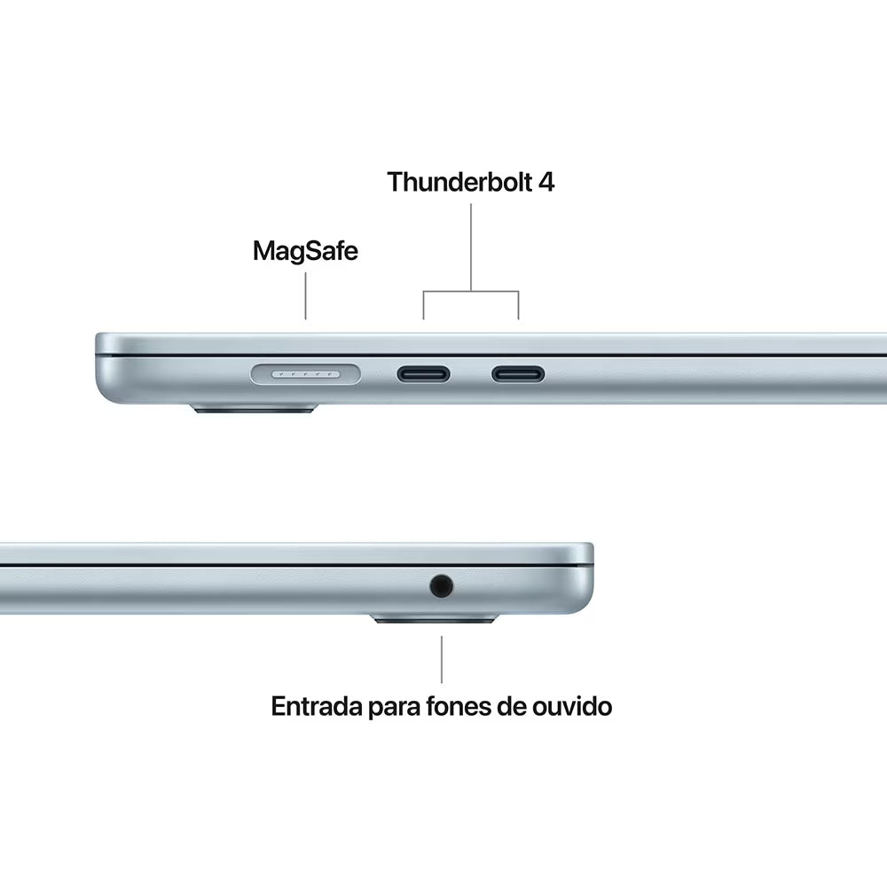 MacBook Air M4 de 15,3 Polegadas  - 24GB RAM, 512GB SSD - CPU de 10 núcleos e GPU de 10 núcleos