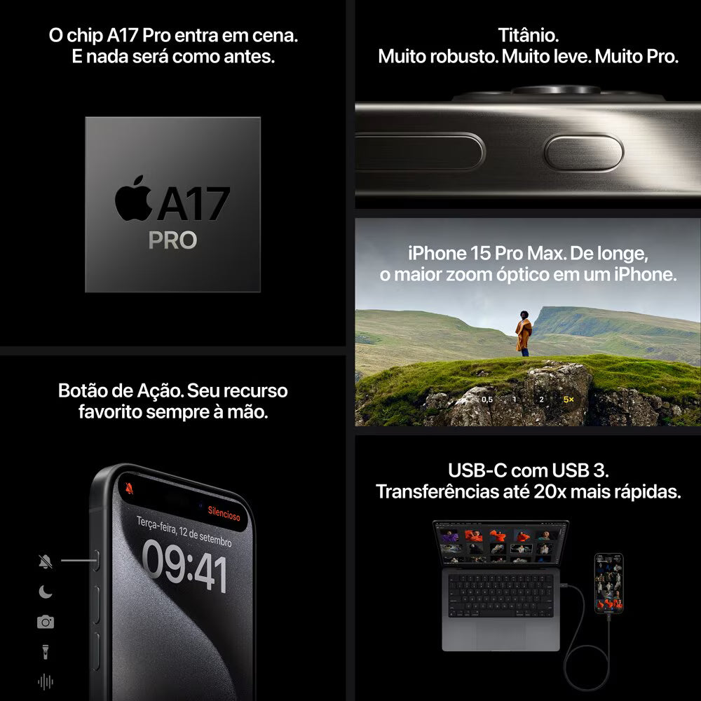 Apple iPhone 15 Pro 128GB - Seminovo