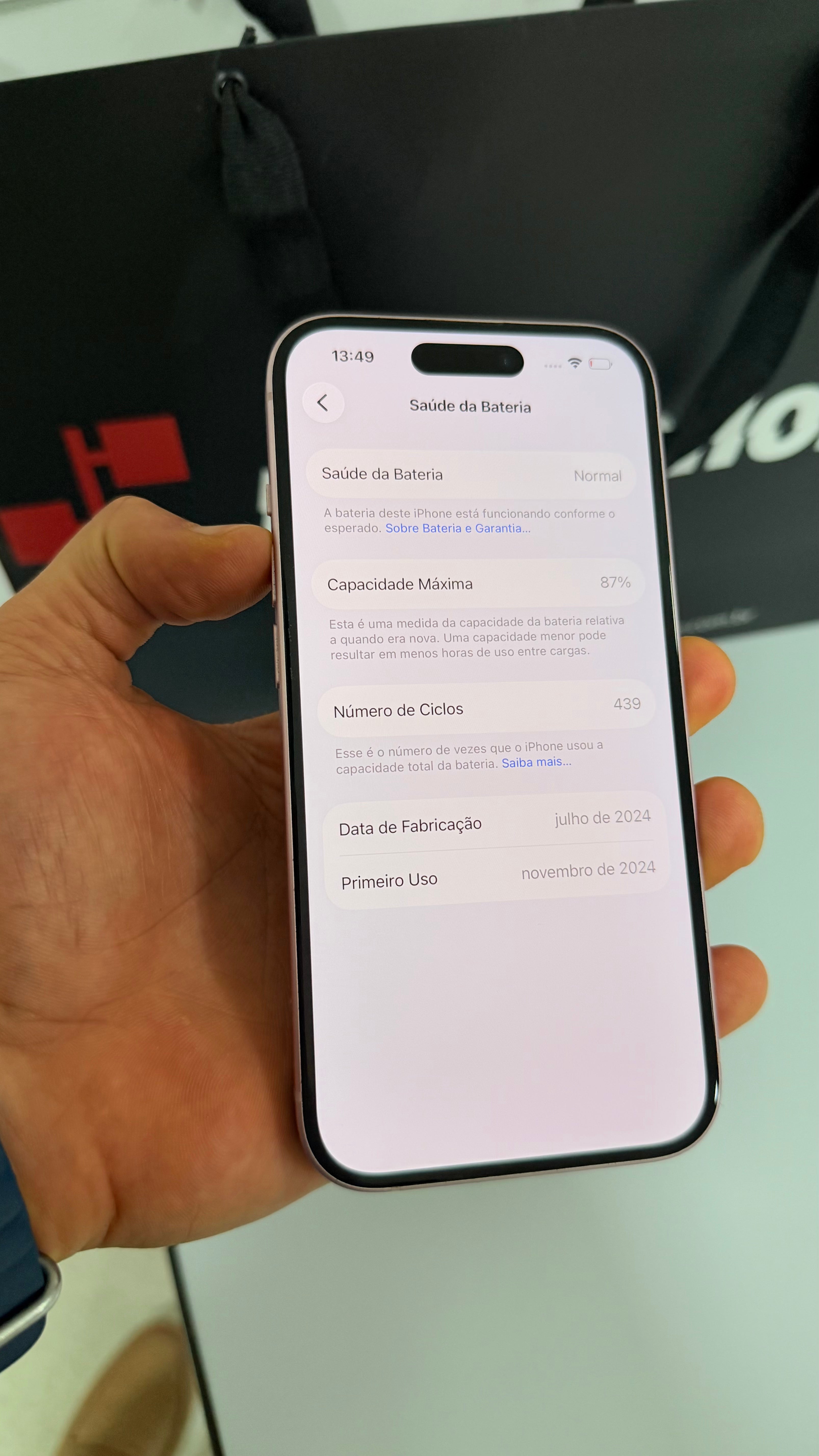 Outlet - Apple iPhone 15 128GB - Seminovo