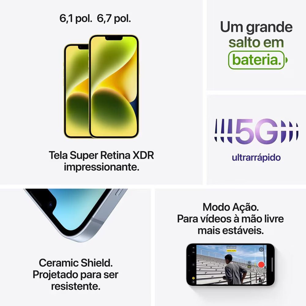 Apple iPhone 14 128GB - Seminovo