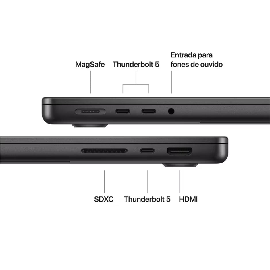 MacBook Pro M5 de 16,2 Polegadas, M5 Max - 48GB RAM, 2TB SSD - CPU 18 núcleos e GPU 40 núcleos