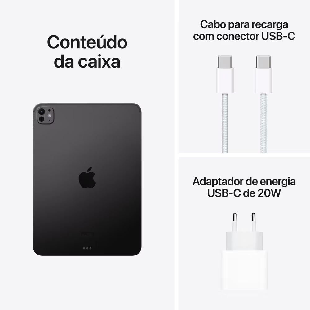 Apple iPad Pro M4 de 11 polegadas, 1TB, Wi-Fi + Celular